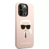 iPhone 14 Pro Max Karl Lagerfeld Karl Head MagSafe szilikon tok rózsa-3666339078065 5 kép
