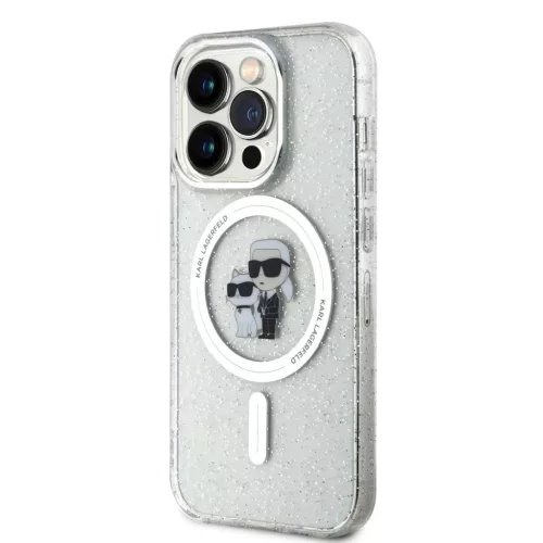 iPhone 15 Pro Karl Lagerfeld KLHMP15LHGKCNOT IML Glitter MagSafe tok �-3666339162771 3 kép