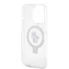  iPhone 15 Pro Fehér Karl Lagerfeld Ringstand Karl and Choupette MagS-3666339168896 2 kép