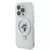  iPhone 15 Pro Fehér Karl Lagerfeld Ringstand Karl and Choupette MagS-3666339168896 3 kép