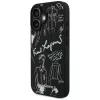 iPhone 16 Karl Lagerfeld Grained Pattern & Logo MagSafe fekete tok-3666339463304 2 kép
