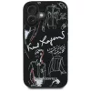iPhone 16 Karl Lagerfeld Grained Pattern & Logo MagSafe fekete tok-3666339463304 3 kép