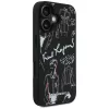 iPhone 16 Karl Lagerfeld Grained Pattern & Logo MagSafe fekete tok-3666339463304 4 kép