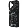 iPhone 16 Karl Lagerfeld Grained Pattern & Logo MagSafe fekete tok-3666339463304 6 kép