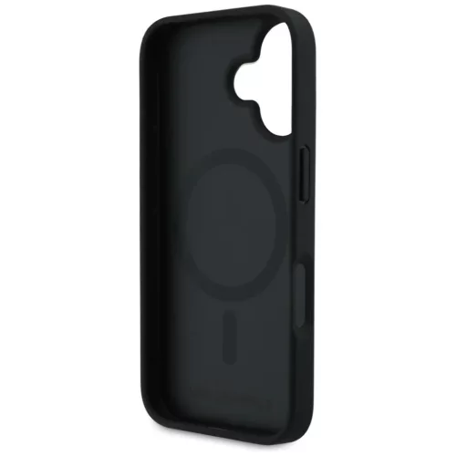 iPhone 16 Karl Lagerfeld Grained Pattern & Logo MagSafe fekete tok-3666339463304 7 kép