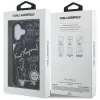 iPhone 16 Karl Lagerfeld Grained Pattern & Logo MagSafe fekete tok-3666339463304 8 kép