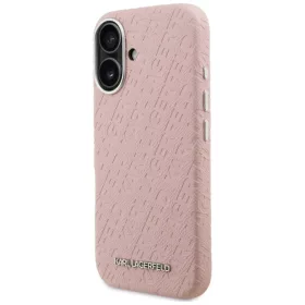 iPhone 16 Karl Lagerfeld FW Stamped Karl MagSafe rózsaszín tok-3666339459161 2 kép