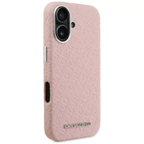 iPhone 16 Karl Lagerfeld FW Stamped Karl MagSafe rózsaszín tok-3666339459161 4 kép