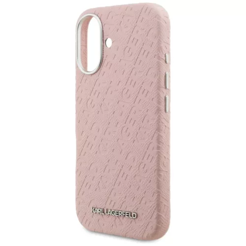 iPhone 16 Karl Lagerfeld FW Stamped Karl MagSafe rózsaszín tok-3666339459161 6 kép