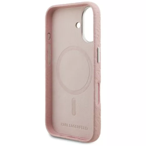 iPhone 16 Karl Lagerfeld FW Stamped Karl MagSafe rózsaszín tok-3666339459161 7 kép