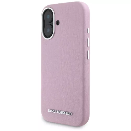  iPhone 16 6,1" Karl Lagerfeld Hardcase MagSafe FW Saffiano Metal Logo-3666339359621 3 kép