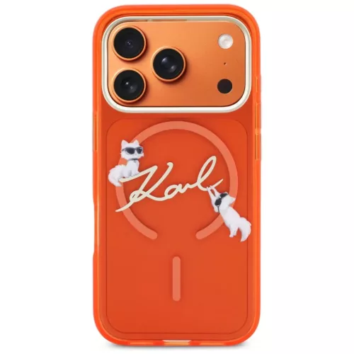 iPhone 17 Pro Karl Lagerfeld IML Choupettes Karl Script Logo MagSafe t-3666339606534 3 kép