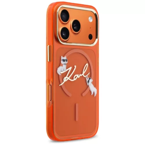 iPhone 17 Pro Karl Lagerfeld IML Choupettes Karl Script Logo MagSafe t-3666339606534 4 kép