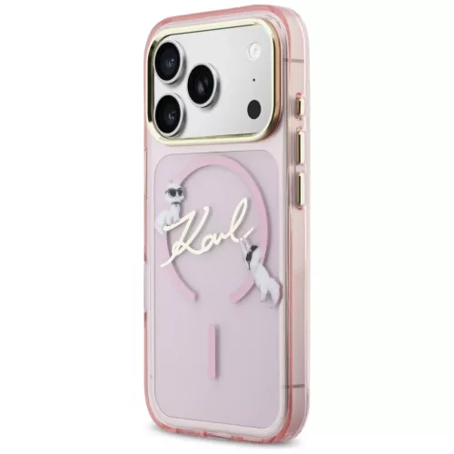 iPhone 17 Pro Karl Lagerfeld IML Choupettes Karl Script Logo MagSafe t-3666339606213 2 kép