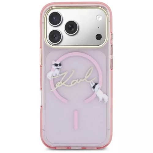 iPhone 17 Pro Karl Lagerfeld IML Choupettes Karl Script Logo MagSafe t-3666339606213 3 kép