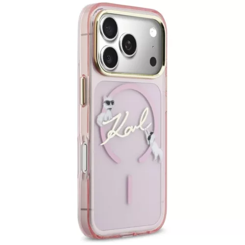 iPhone 17 Pro Karl Lagerfeld IML Choupettes Karl Script Logo MagSafe t-3666339606213 4 kép