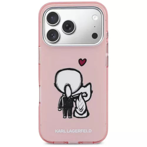 iPhone 17 Pro tok Karl Lagerfeld Karl & Choupette Magsafe tok rózsasz-3666339607654 3 kép