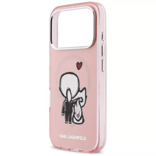 iPhone 17 Pro tok Karl Lagerfeld Karl & Choupette Magsafe tok rózsasz-3666339607654 6 kép
