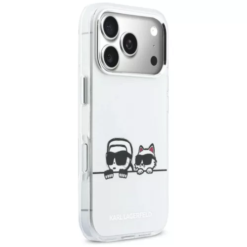 iPhone 17 Pro Karl Lagerfeld IML Karl & Choupette Peekaboo Logo MagSaf-3666339607333 4 kép