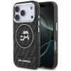 iPhone 17 Pro Karl Lagerfeld IML Glitter Karl & Choupette Heads Logo MagSafe tok fekete