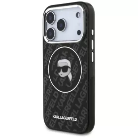 iPhone 17 Pro Karl Lagerfeld IML Karl Head Logo MagSafe tok fekete-3666339499716 2 kép