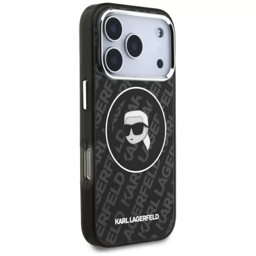 iPhone 17 Pro Karl Lagerfeld IML Karl Head Logo MagSafe tok fekete-3666339499716 4 kép