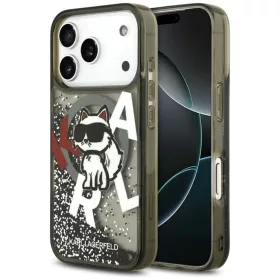 iPhone 17 Pro Karl Lagerfeld Liquid Glitter Choupette Logo MagSafe fek-3666339504854 1 kép
