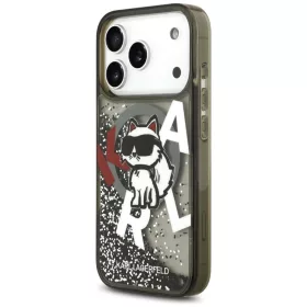 iPhone 17 Pro Karl Lagerfeld Liquid Glitter Choupette Logo MagSafe fek-3666339504854 2 kép