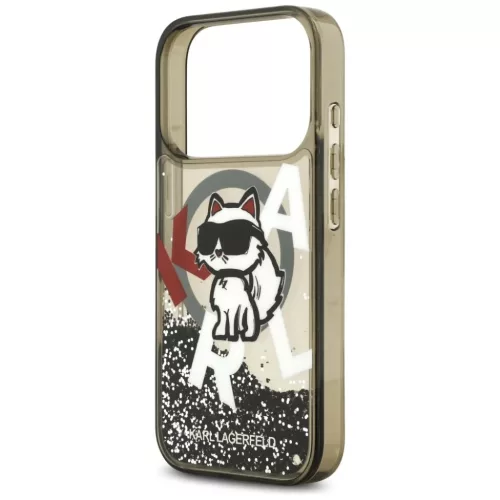 iPhone 17 Pro Karl Lagerfeld Liquid Glitter Choupette Logo MagSafe fek-3666339504854 6 kép
