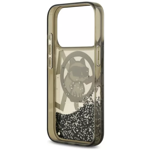iPhone 17 Pro Karl Lagerfeld Liquid Glitter Choupette Logo MagSafe fek-3666339504854 7 kép