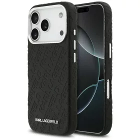   iPhone 17 Pro Karl Lagerfeld FW Stamped Karl MagSafe fekete tok