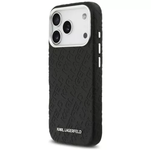 iPhone 17 Pro Karl Lagerfeld FW Stamped Karl MagSafe fekete tok-3666339496951 2 kép