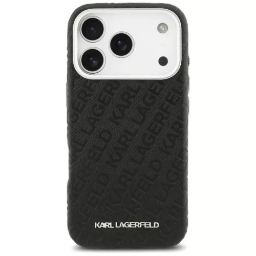 iPhone 17 Pro Karl Lagerfeld FW Stamped Karl MagSafe fekete tok-3666339496951 3 kép