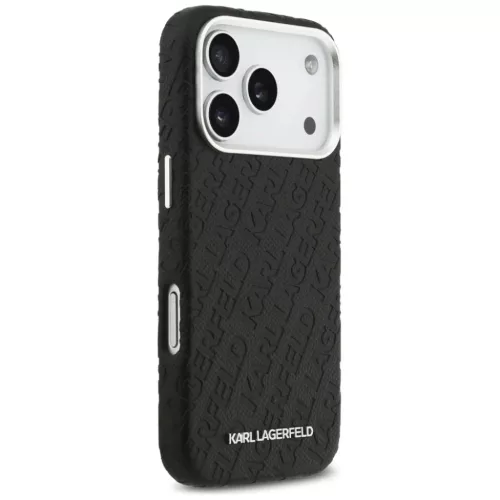 iPhone 17 Pro Karl Lagerfeld FW Stamped Karl MagSafe fekete tok-3666339496951 4 kép