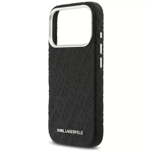 iPhone 17 Pro Karl Lagerfeld FW Stamped Karl MagSafe fekete tok-3666339496951 6 kép