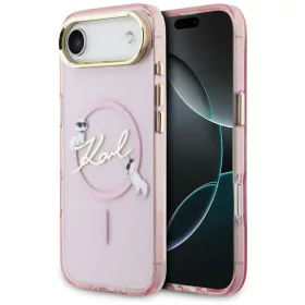   iPhone Air Karl Lagerfeld IML Choupettes Karl Script Logo MagSafe tok rózsaszín