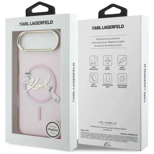 iPhone Air Karl Lagerfeld IML Choupettes Karl Script Logo MagSafe tok -3666339606206 8 kép