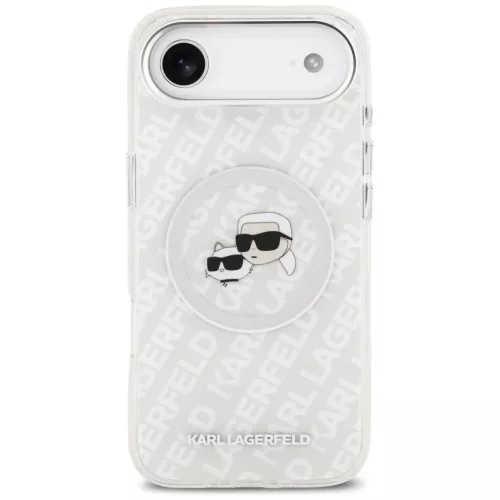 iPhone 17 Air Karl Lagerfeld IML Glitter Karl & Choupette fejek logó -3666339499228 3 kép