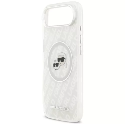 iPhone 17 Air Karl Lagerfeld IML Glitter Karl & Choupette fejek logó -3666339499228 5 kép