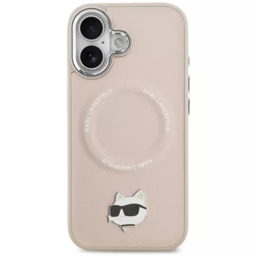 iPhone 17 Karl Lagerfeld Choupette Pin MagSafe tok rózsaszín-3666339495930 3 kép