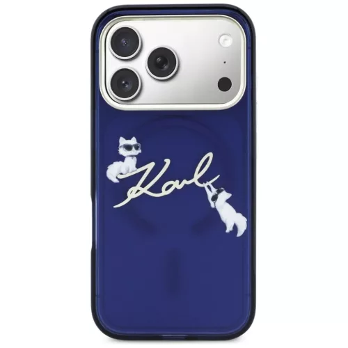 iPhone 17 Pro Max Karl Lagerfeld IML Choupettes Karl Script Logo MagSa-3666339606701 3 kép