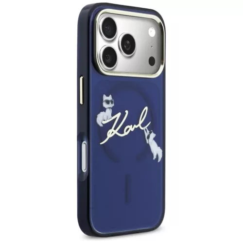 iPhone 17 Pro Max Karl Lagerfeld IML Choupettes Karl Script Logo MagSa-3666339606701 4 kép
