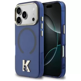 iPhone 17 Pro Max Karl Lagerfeld IML K Head Logo MagSafe tok kék-3666339599027 1 kép