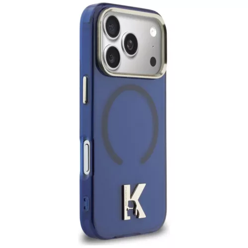 iPhone 17 Pro Max Karl Lagerfeld IML K Head Logo MagSafe tok kék-3666339599027 4 kép