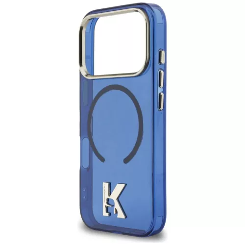 iPhone 17 Pro Max Karl Lagerfeld IML K Head Logo MagSafe tok kék-3666339599027 6 kép
