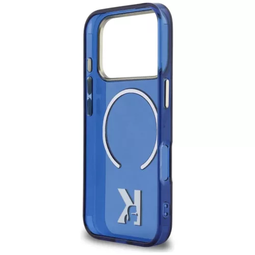 iPhone 17 Pro Max Karl Lagerfeld IML K Head Logo MagSafe tok kék-3666339599027 7 kép