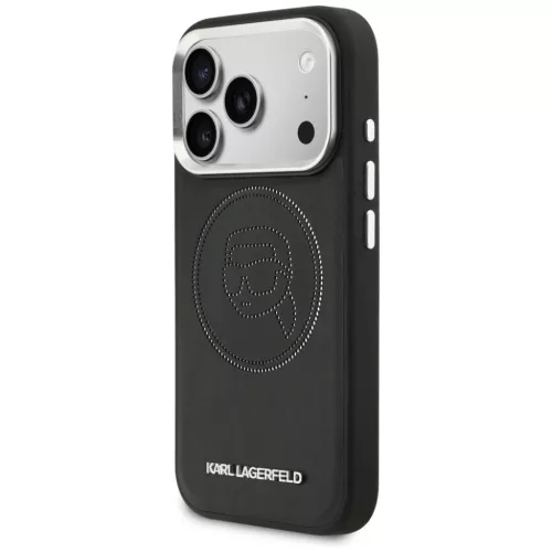 iPhone 17 Pro Max Karl Lagerfeld K Head Point Logo MagSafe tok fekete-3666339602703 2 kép