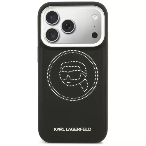 iPhone 17 Pro Max Karl Lagerfeld K Head Point Logo MagSafe tok fekete-3666339602703 3 kép