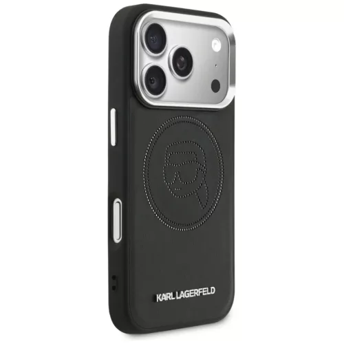 iPhone 17 Pro Max Karl Lagerfeld K Head Point Logo MagSafe tok fekete-3666339602703 4 kép