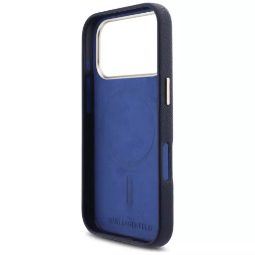 iPhone 17 Pro Max Karl Lagerfeld Karl Head Logo MagSafe tok kék-3666339597429 7 kép